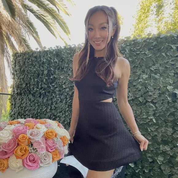 Club Monaco | Dresses | Club Monaco Black Mini Skater Dress | Poshmark